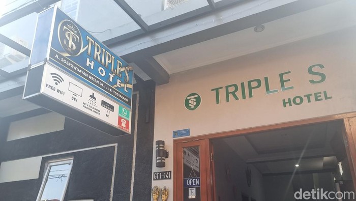 Salah satu penginapan di Sosrowijayan, Yogyakarta