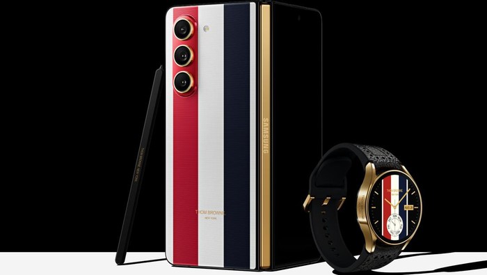 Samsung Galaxy Z Fold 5 dan Galaxy Watch 6 edisi Thom Browne