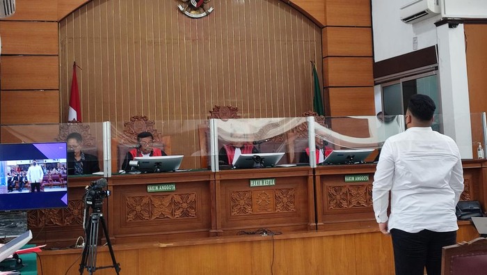 Sidang vonis Shane Lukas, Kamis (7/9/2023).