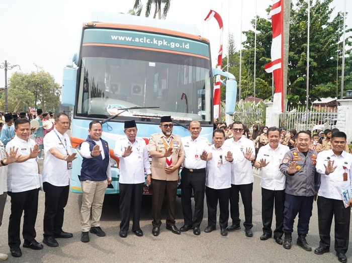 Road Show Bus KPK di Jambi upaya pencegahan korupsi. Foto: Ferdi/detikSumbagsel