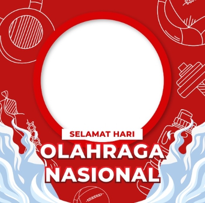 Twibbon Hari Olahraga Nasional.