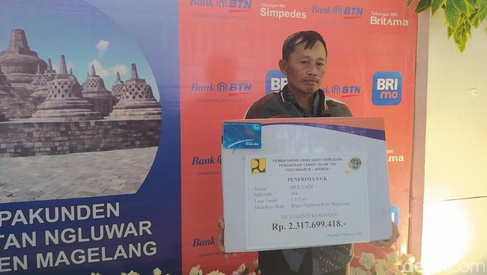 Mulyadi, petani warga Ngluwar, Magelang yang menerima UGR Rp 2,3 miliar.