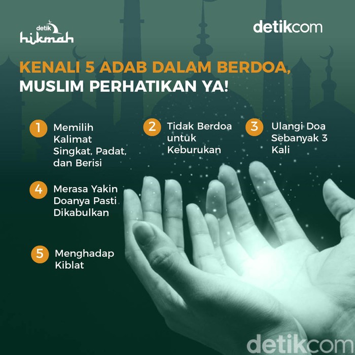 5 Adab dalam Berdoa, Muslim Perhatikan Ya!