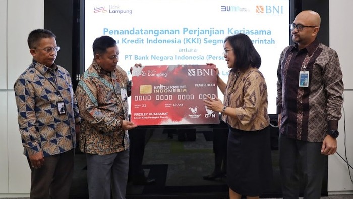 BNI dan Bank Lampung terbitkan KKP Domestik