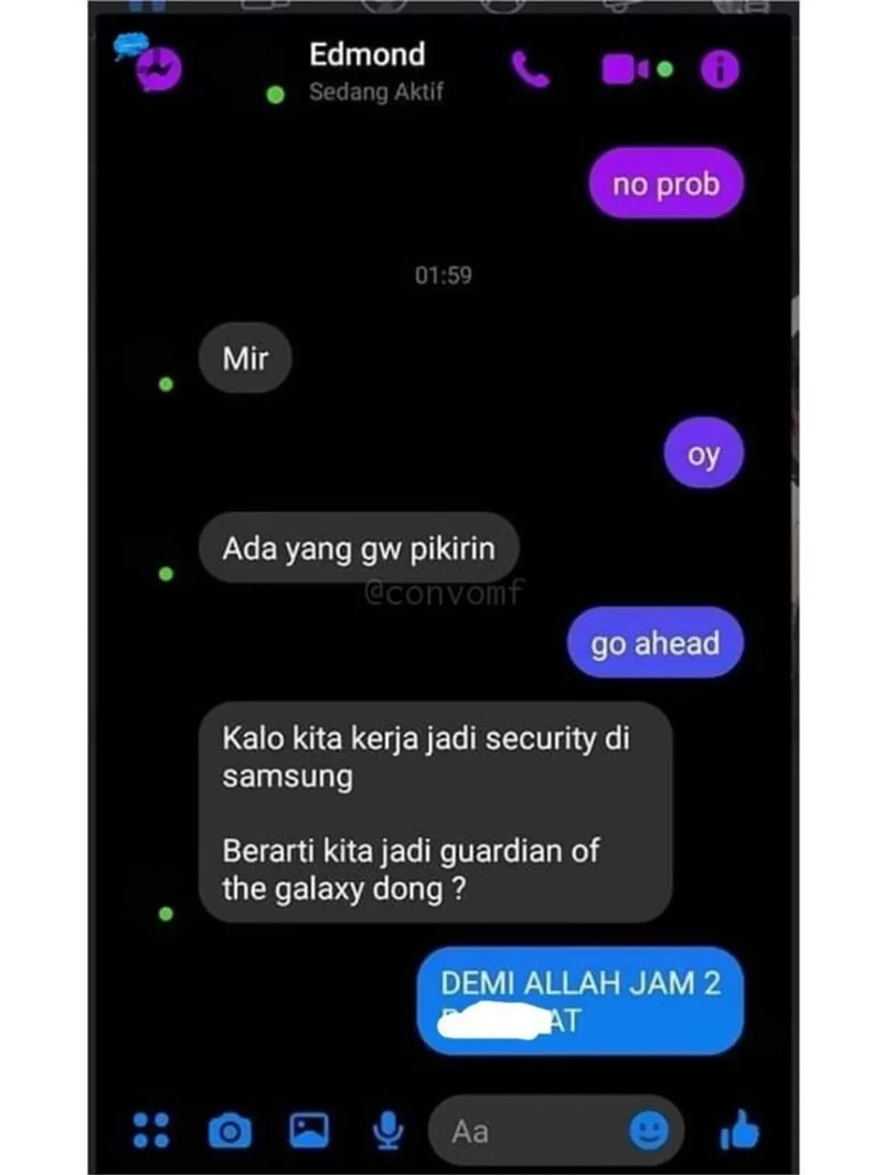 Pasti kalau chatting sama teman ada saja momen kocak yang terjadi. Kayak deretan chat berikut ini, nih.