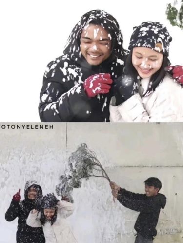 Inspirasi ide foto seperti di salju, ternyata di tempat cucian mobil, beredar viral di media sosial.