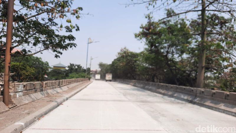 Jembatan Marunda sisi selatan, 8 September 2023. (Annisa Aulia Rahim/detikcom)