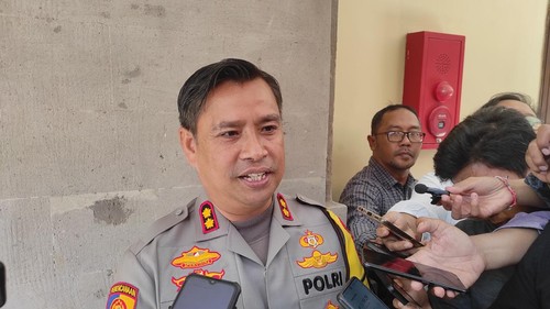 Kapolres Gianyar AKBP I Ketut Widiada saat ditemui di Polda Bali, Jumat (8/9/2023). (I Wayan Sui Suadnyana/detikBali)