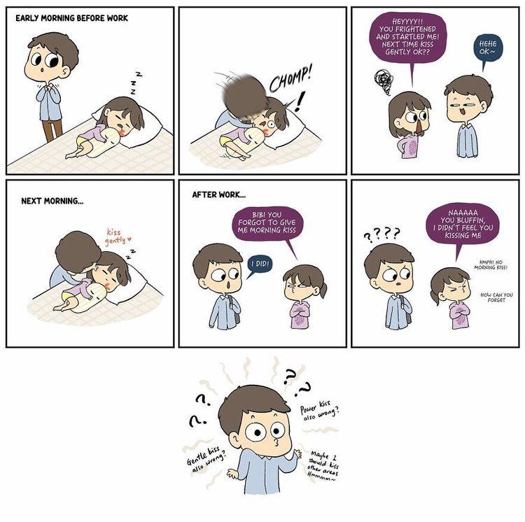 Sebuah komik online bertajuk The Potato Couple, menunjukkan betapa unyu kehidupan pasagan suami-istri. Bikin jomblo gigit jari.
