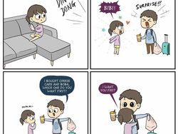 Komik Unyu Kehidupan Suami Istri, Jomblo Jangan Baper Ya