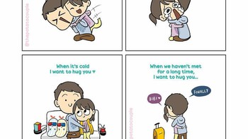 Pelukan memang menjadi cara optimal untuk menenangkan pasangan. Foto: (Dok. Bored Panda).