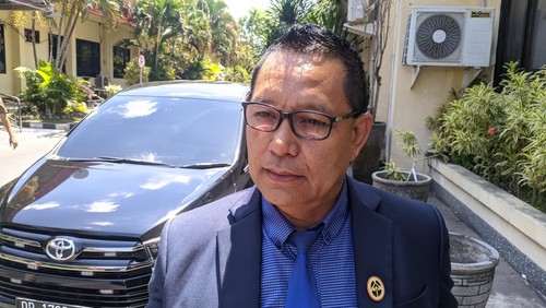 Kuasa hukum Walkot Bima Muhammad Lutfi, Abdul Hanan, di Polda NTB, Jumat (8/9/2023).