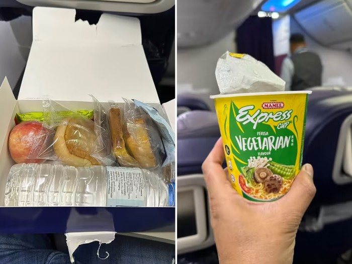 Duh! Penumpang Pesawat Business Class Dapat Makanan Kemasan