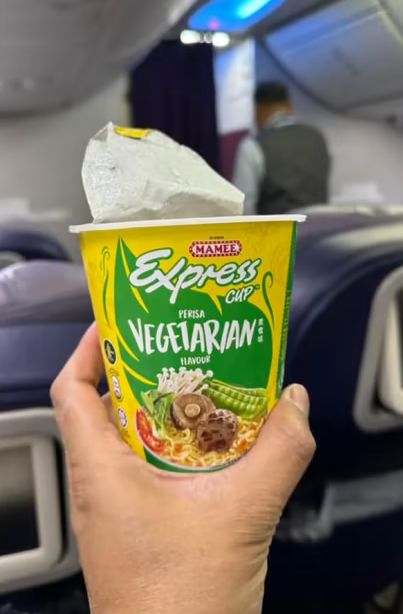 Duh! Penumpang Pesawat Business Class Dapat Makanan Kemasan
