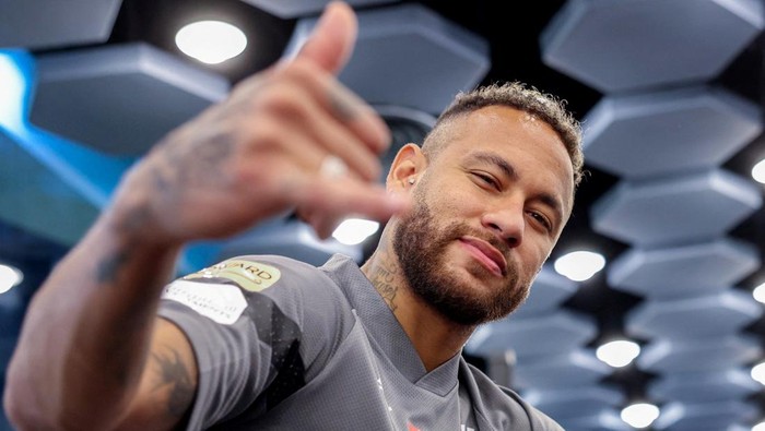 Soccer Football - Al Hilal Training - Al Hilal Football Club, Riyadh, Saudi Arabia - August 21, 2023 Al Hilals Neymar during training Al Hilal Media Office/Handout via REUTERS  ATTENTION EDITORS - THIS IMAGE HAS BEEN SUPPLIED BY A THIRD PARTY. NO RESALES. NO ARCHIVES