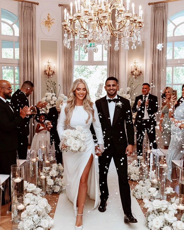 Inside Al Ahli's Riyad Mahrez and Taylor Ward's Wedding