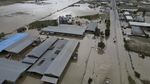 Potret Udara Banjir Merendam Sejumlah Wilayah Yunani