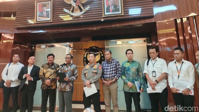 Rakor di Kemenkopolhukan terkait sengketa lahan. (Dwi/detikcom)