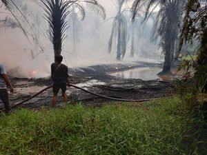 Sumur Minyak Ilegal di Muaro Jambi Terbakar, Pernah Dirazia dan Ditutup 2022