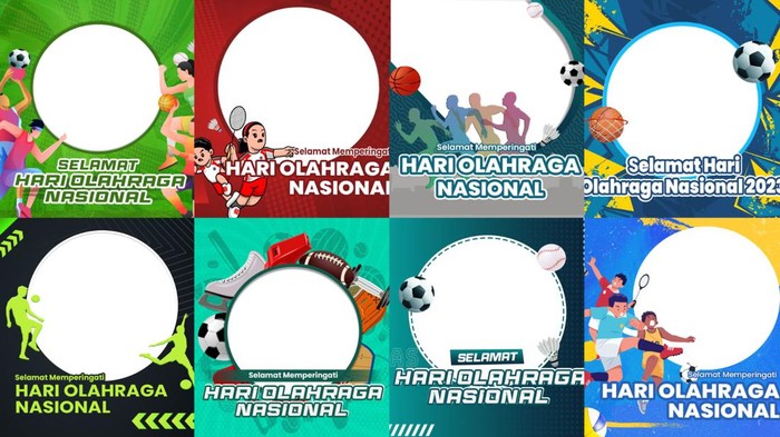 Twibbon Hari Olahraga Nasional 2023.
