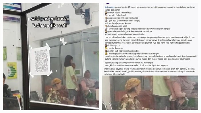 Viral seorang nenek pergi ke puskesmas bertanya suntik mati di Bengkulu.