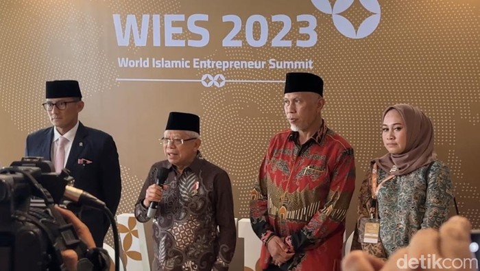 Wapres Maruf Amin saat menghadiri WIES 2023 di Sumbar