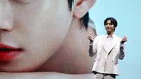 Salam cinta dari Ahn Hyo Seop. Foto: Ari Saputra/detikcom