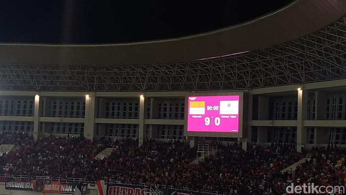 Indonesia U-23 kalahkan Taiwan dengan skor telak 9-0 di Stadion Manahan Solo, Sabtu (9/9/2023).