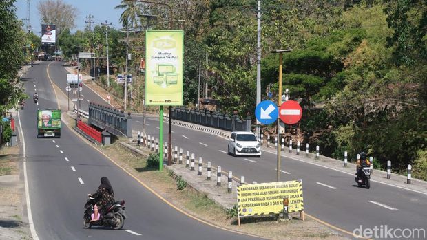 Jembatan Jirak di Semanu, Gunungkidul. Foto diunggah pada Sabtu (9/9/2023).