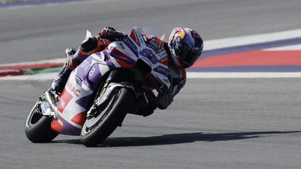 MotoGP - Austrian Grand Prix - Red Bull Ring, Spielberg, Austria - August 20, 2023 Prima Pramac Racing's Jorge Martin during the warm up REUTERS/Leonhard Foeger