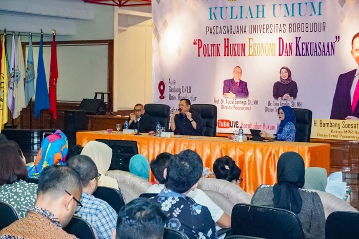 Ketua MPR RI sekaligus Dosen Tetap Pascasarjana Universitas Borobudur Bambang Soesatyo (Bamsoet)