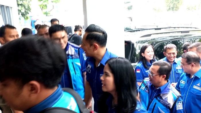 Ketum Partai Demokrat AHY tiba di DPP Partai Demokrat