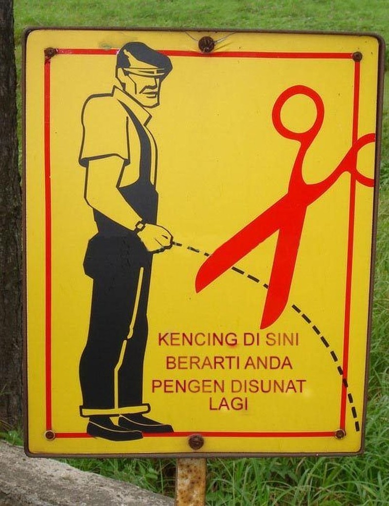 Kumpulan Rambu Peringatan Unik dan Kocak, Ada dari Indonesia