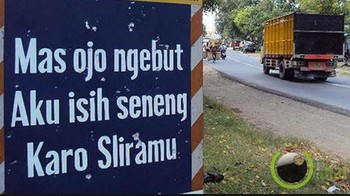 Jangan ngebut. (Foto: Internet)