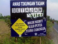 Kumpulan Rambu Peringatan Unik dan Kocak, Ada dari Indonesia
