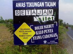 Kumpulan Rambu Peringatan Unik dan Kocak, Ada dari Indonesia