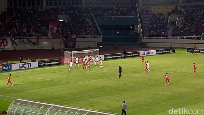 Laga Kualifikasi Piala Asia U-23 antara Indonesia U-23 vs Taiwan di Stadion Manahan Solo, Sabtu (9/9/2023).