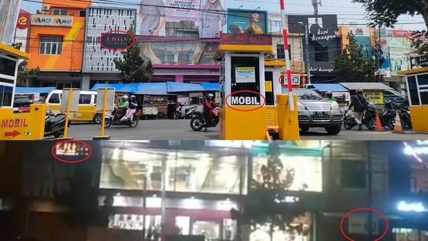 Lokasi baliho dengan pocong di atasnya