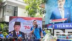 Momen AHY Potong Tumpeng HUT ke-22 Partai Demokrat