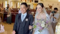 Momen pemberkatan Pamela Bowie dan Armand Gunawan dihadiri kerabat dan keluarga terdekat saja. Foto: dok. Instagram Story Pamela Bowie