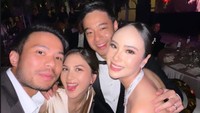 Jessica Mila dan Yakup Hasibuan selfie bareng Pamela Bowie dan Armand. Foto: dok. Instagram Story Pamela Bowie
