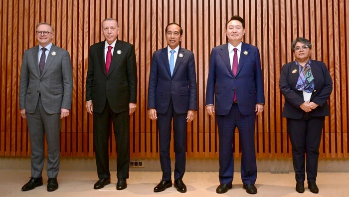 Pertemuan MIKTA Leaders di India (Foto: Muchlis Jr - Biro Pers Sekretariat Presiden)