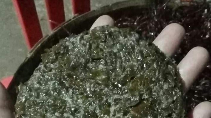 Tetelan karangan makanan khas Paranggupito, Wonogiri.