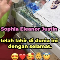 Setelah bayinya lahir Sisca dan Jess No Limit langsung mengungkap nama dan wajah putri pertama mereka. Jess menuliskan di dalam video nama putri pertamanya, Sophia Eleanor Justin. Foto: Instagram/@jessnolimit