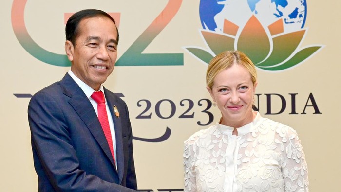 Jokowi dan PM Italia Giorgia Meloni