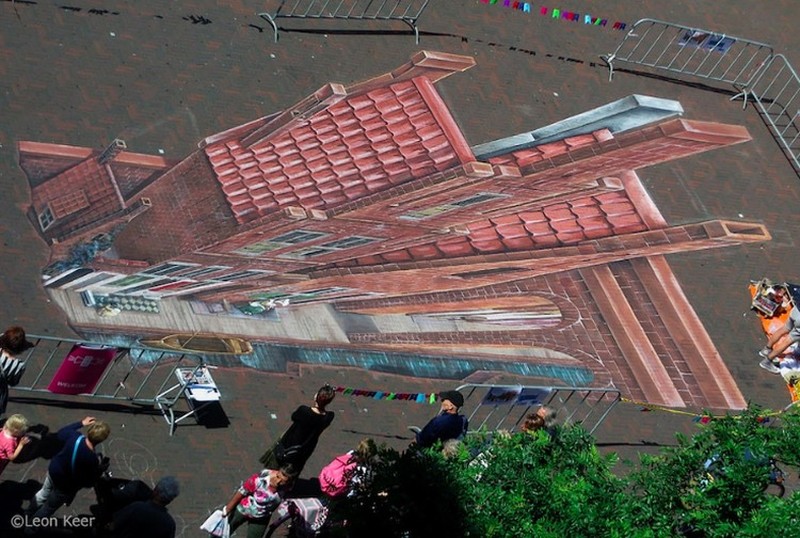 Kumpulan Seni Gambar 3 Dimensi di Jalanan, Super Mengagumkan