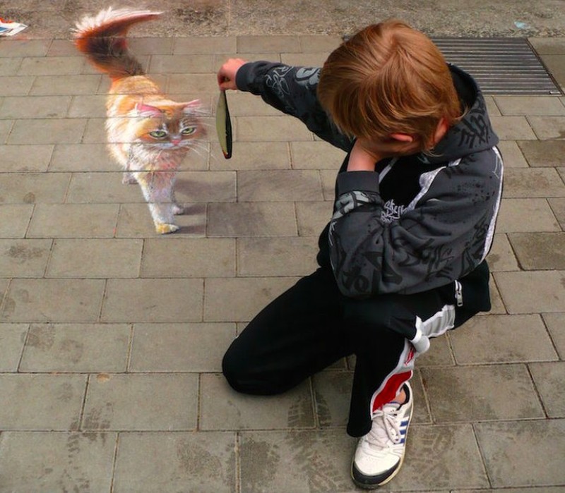 Kumpulan Seni Gambar 3 Dimensi di Jalanan, Super Mengagumkan