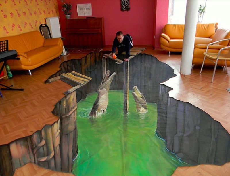 Kumpulan Seni Gambar 3 Dimensi di Jalanan, Super Mengagumkan