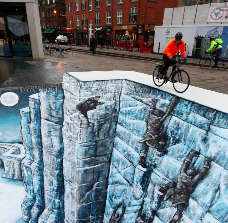 Kumpulan Seni Gambar 3 Dimensi di Jalanan, Super Mengagumkan