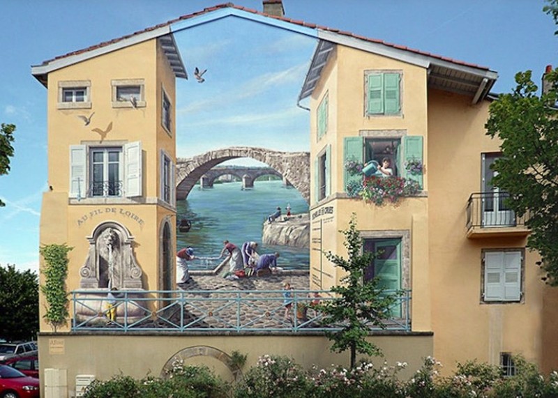 Kumpulan Seni Gambar 3 Dimensi di Jalanan, Super Mengagumkan